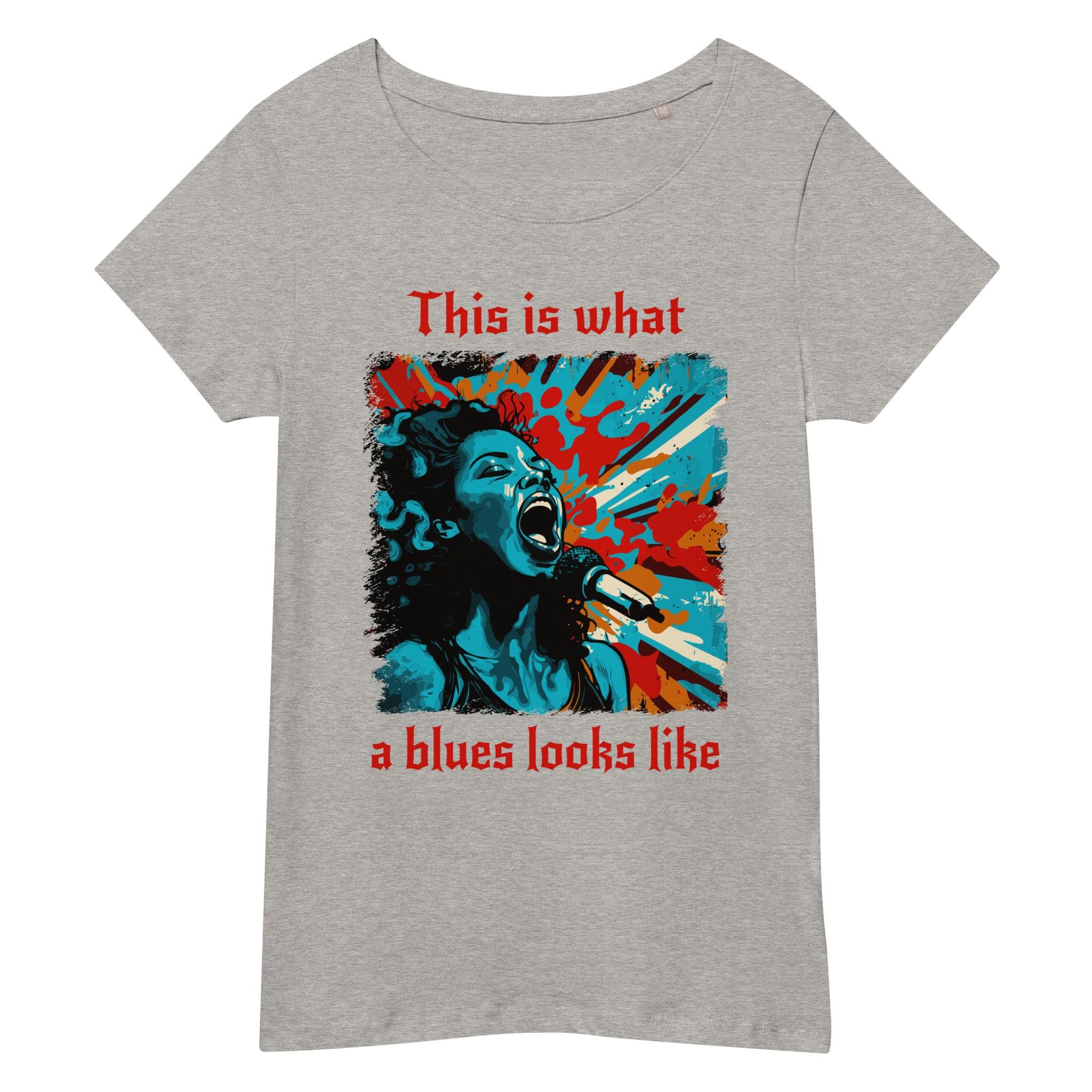 What A Blues Looks like Women’s basic organic t-shirt - Beyond T-shirts