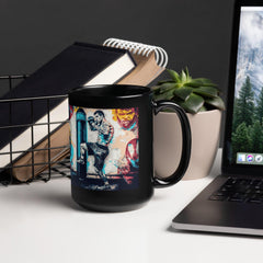 Winners Never Quit Black Glossy Mug - Beyond T-shirts