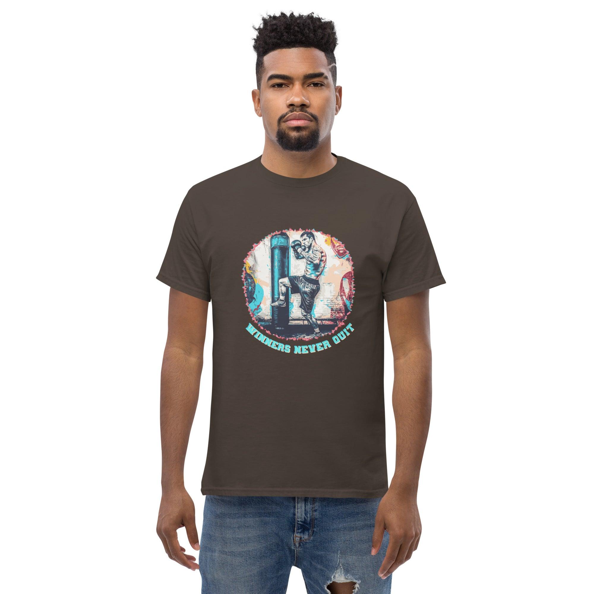 Winners Never Quit Men's Classic Tee - Beyond T-shirts