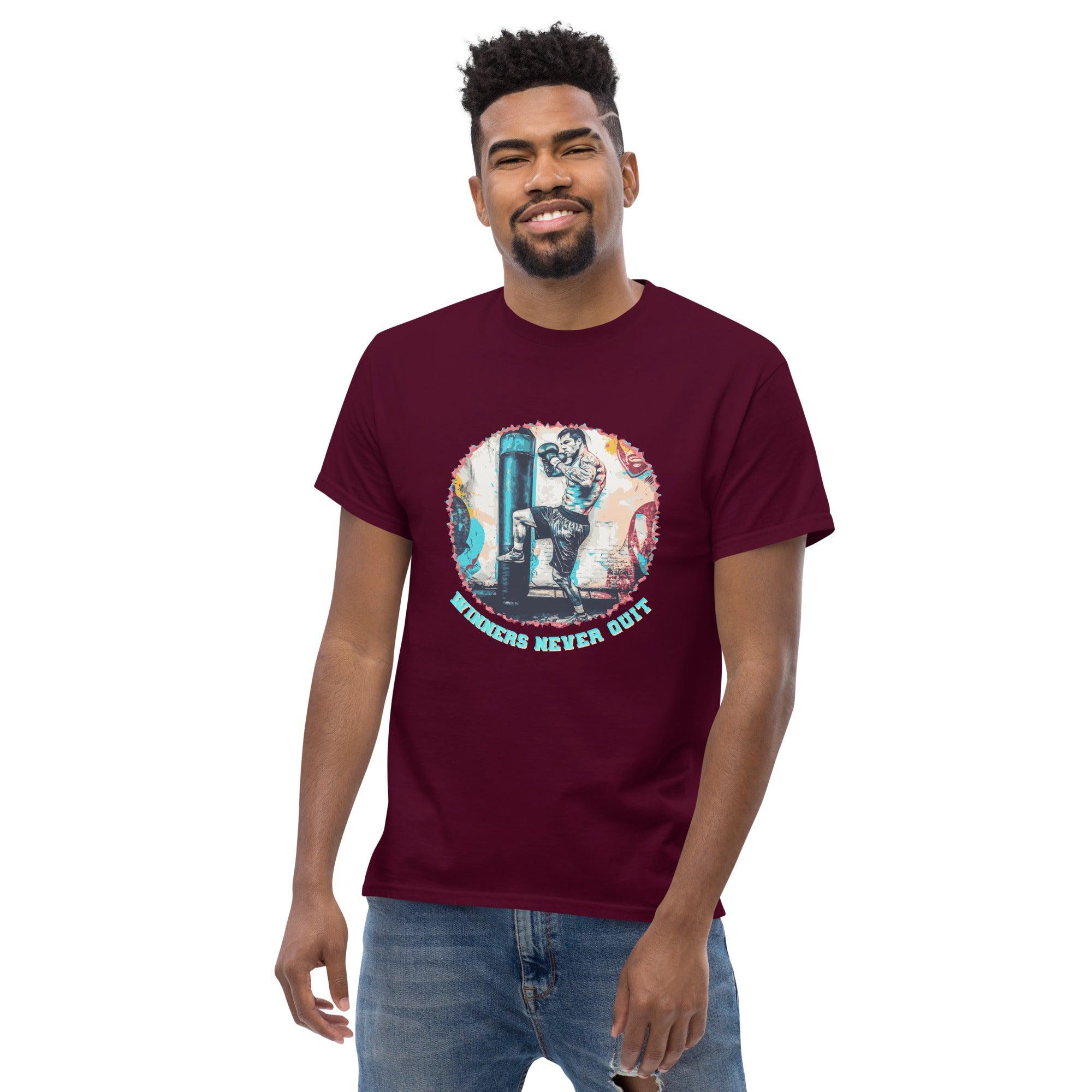 Winners Never Quit Men's Classic Tee - Beyond T-shirts