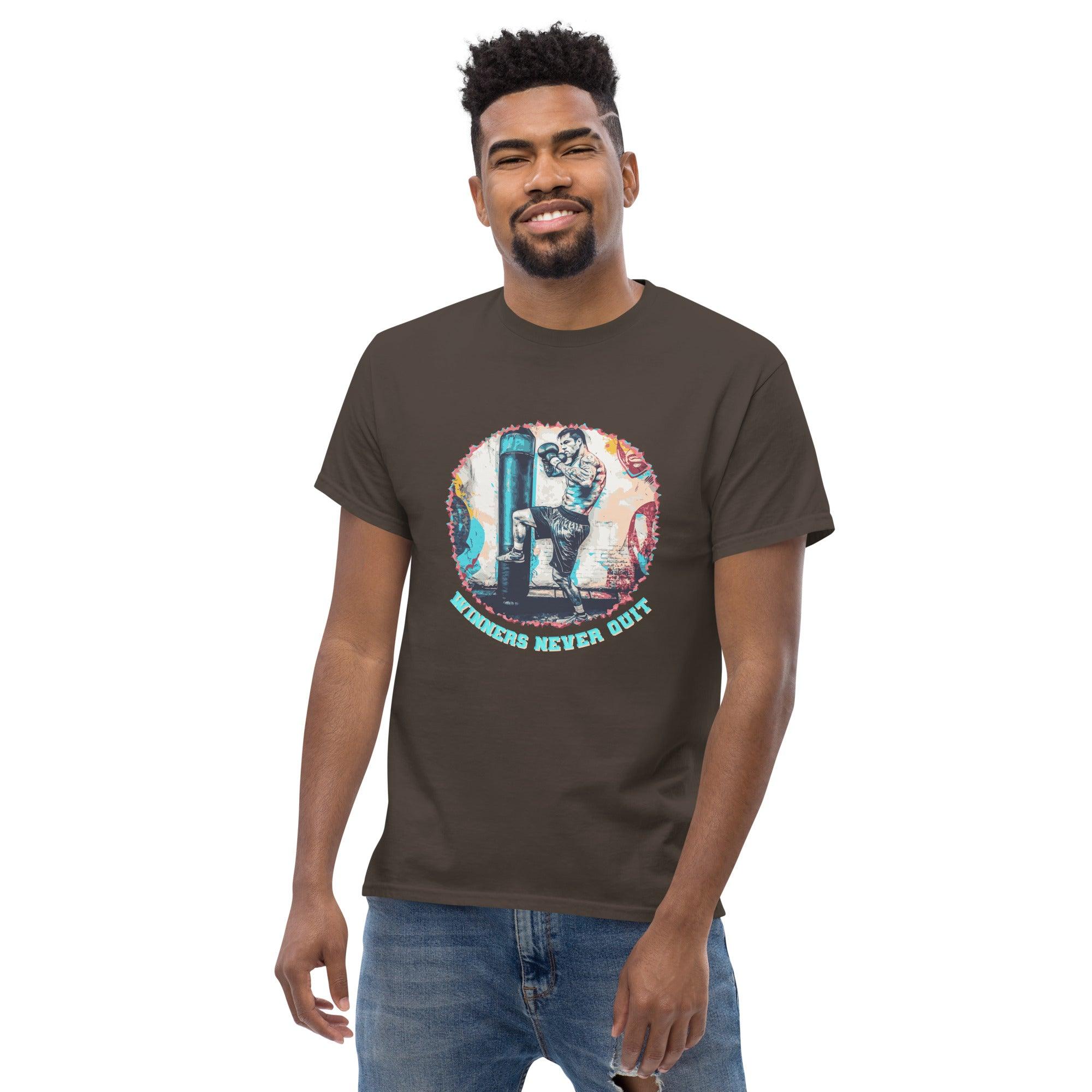 Winners Never Quit Men's Classic Tee - Beyond T-shirts