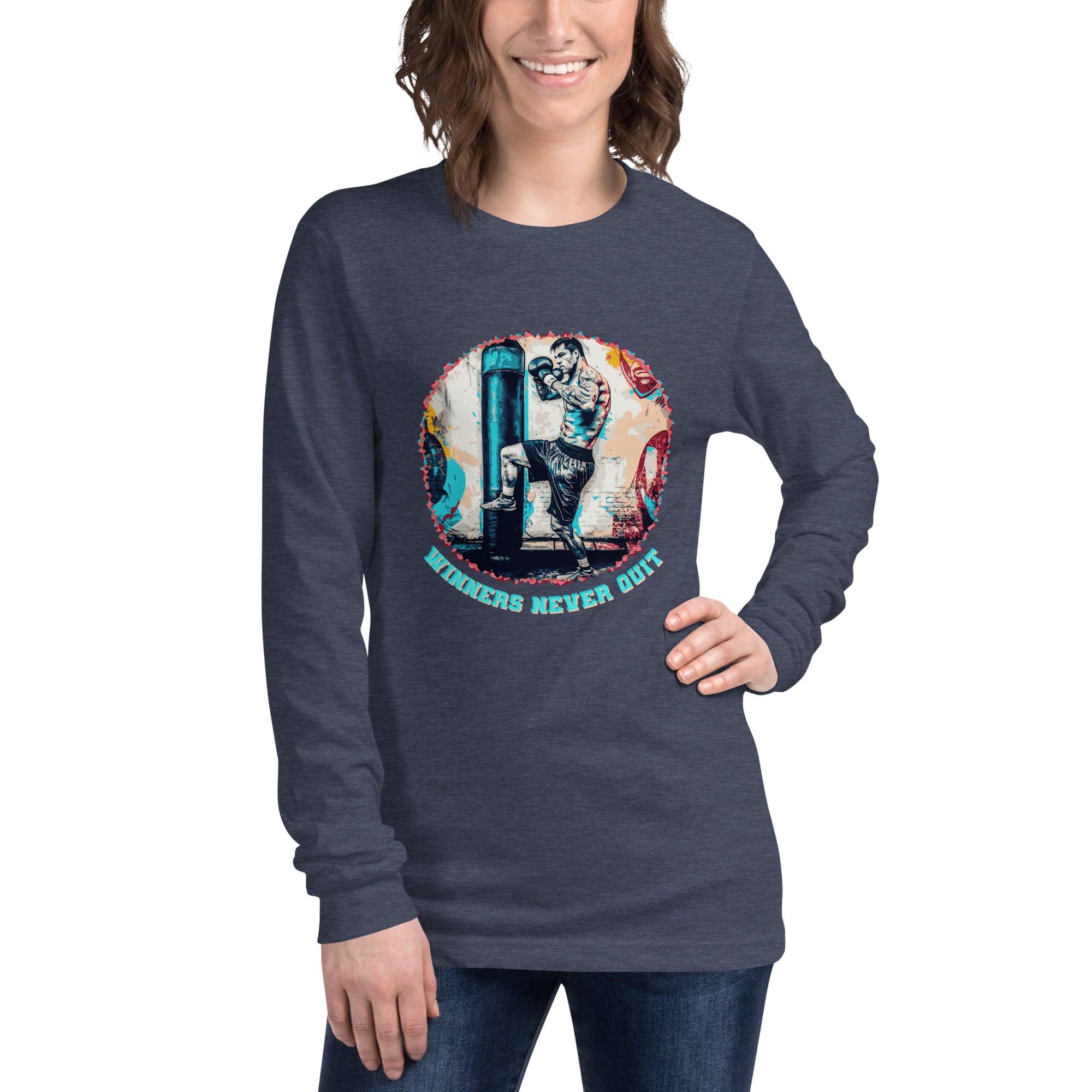 Winners Never Quit Unisex Long Sleeve Tee - Beyond T-shirts