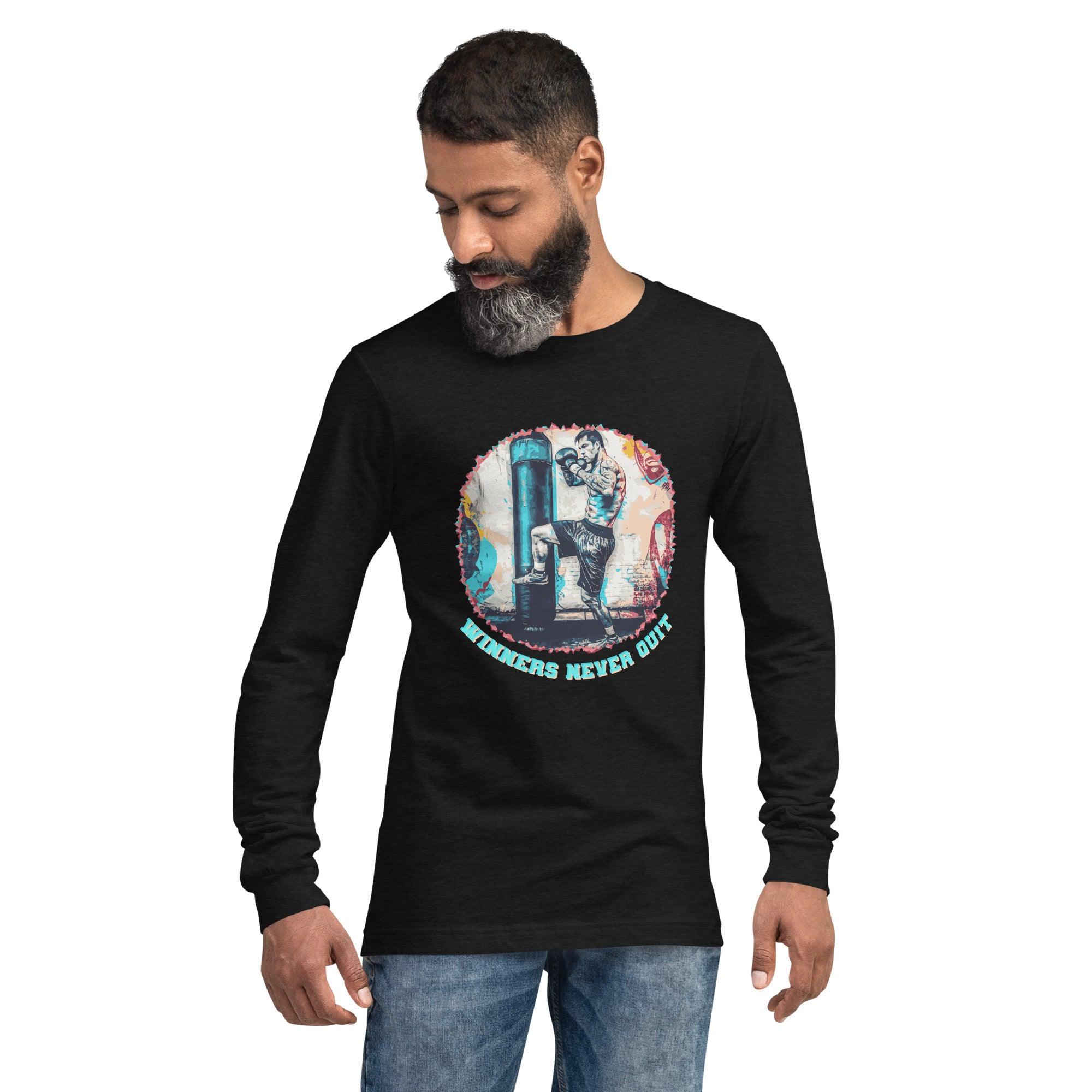 Winners Never Quit Unisex Long Sleeve Tee - Beyond T-shirts