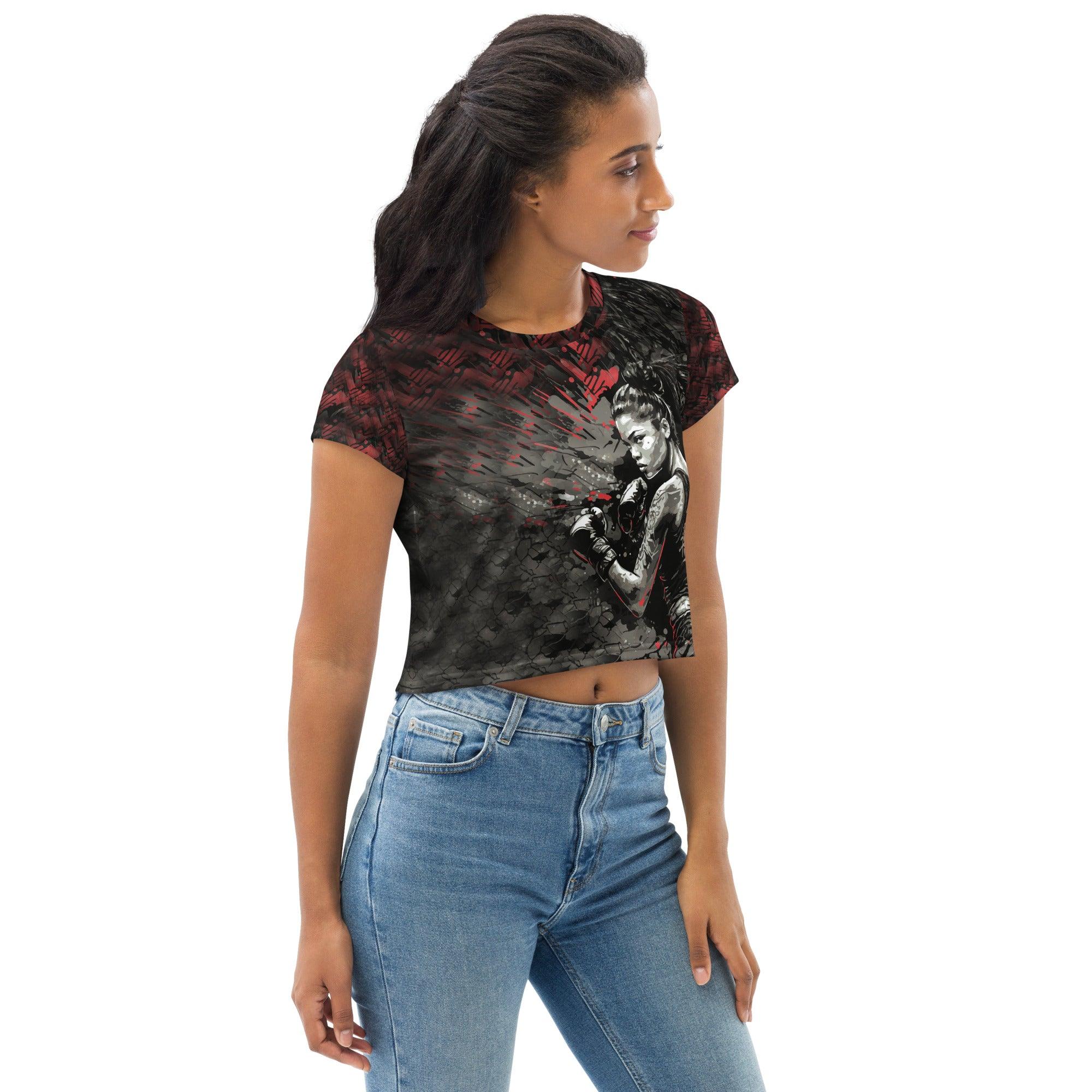 You Are Stronger Than You Think All-Over Print Crop Tee - Beyond T-shirts