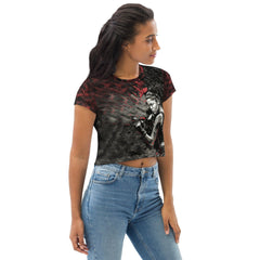 You Are Stronger Than You Think All-Over Print Crop Tee - Beyond T-shirts