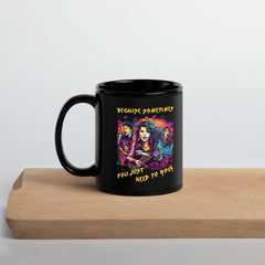 You Just Need To Rock Black Glossy Mug - Beyond T-shirts