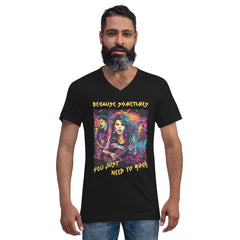 You Just Need To Rock Unisex Short Sleeve V-Neck T-Shirt - Beyond T-shirts