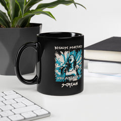 You Just Need To Scream Black Glossy Mug - Beyond T-shirts