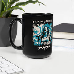 You Just Need To Scream Black Glossy Mug - Beyond T-shirts