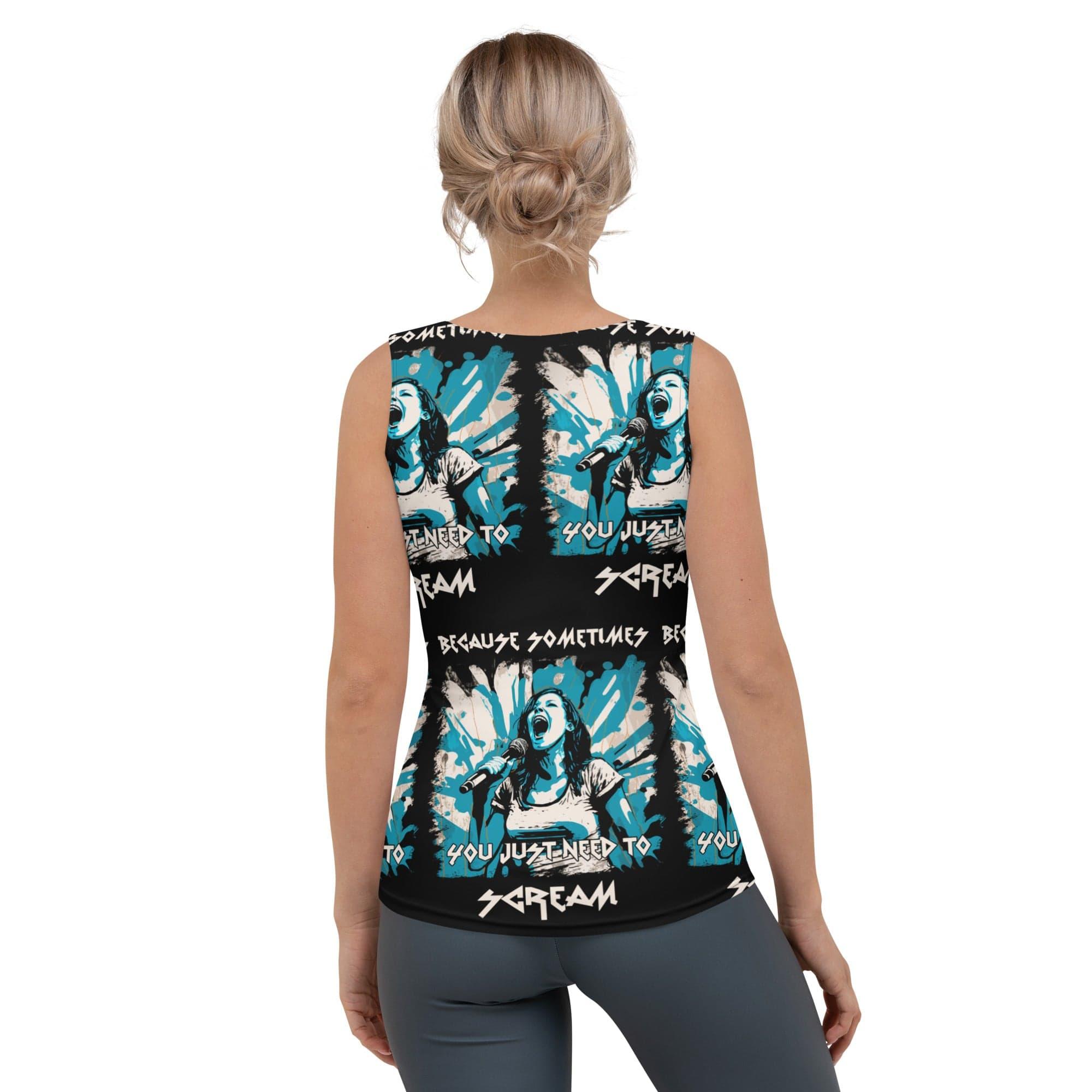 You Just Need To Scream Sublimation Cut & Sew Tank Top - Beyond T-shirts