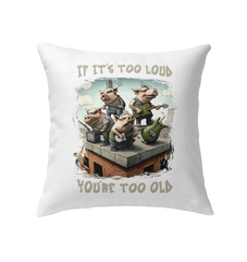 You're Too Old Indoor Pillow - Beyond T-shirts