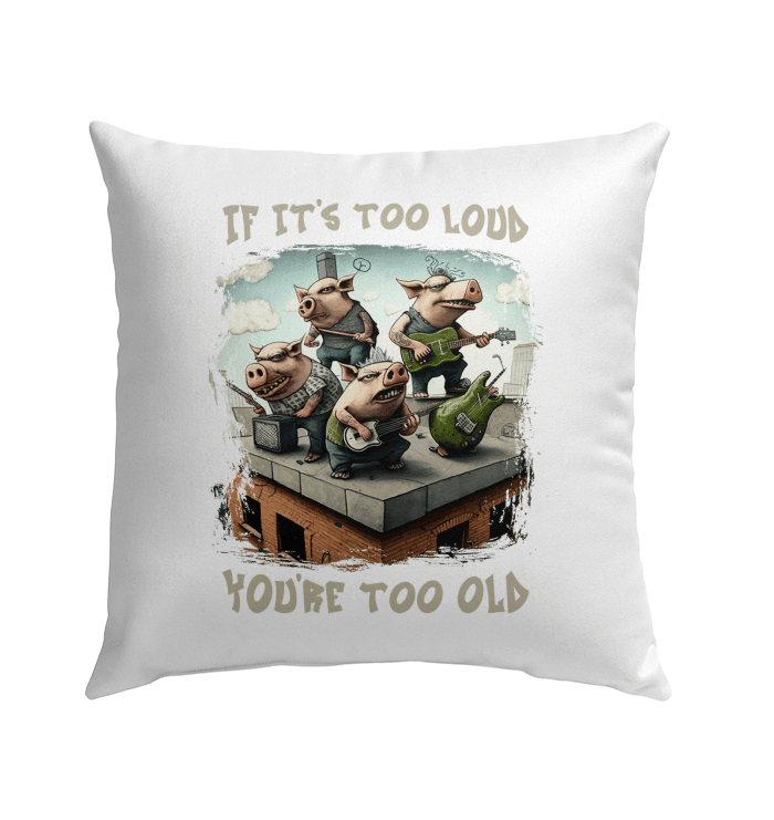 You're Too Old Outdoor Pillow - Beyond T-shirts