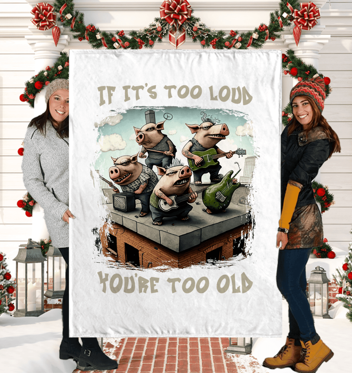 You're Too Old Sherpa Blanket - Beyond T-shirts