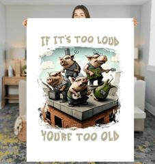 You're Too Old Sherpa Blanket - Beyond T-shirts