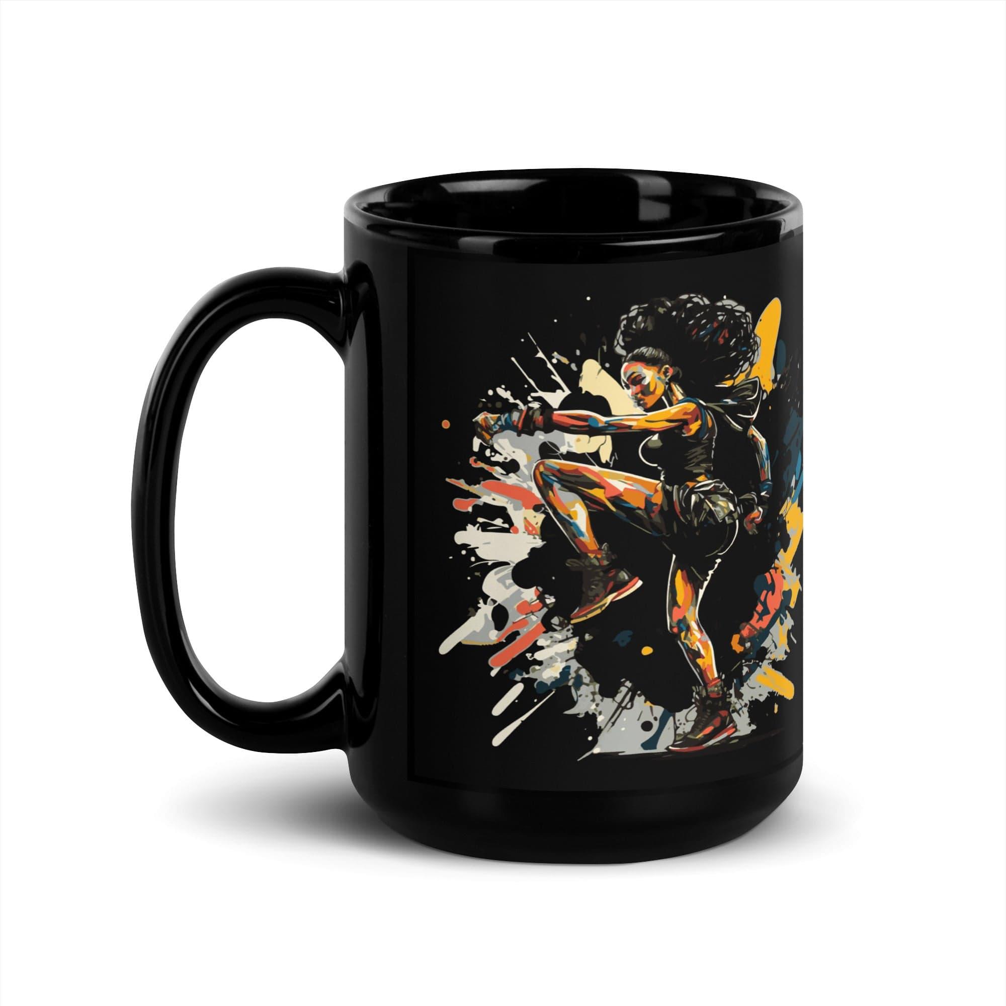 Your Fight Your Rules Black Glossy Mug - Beyond T-shirts